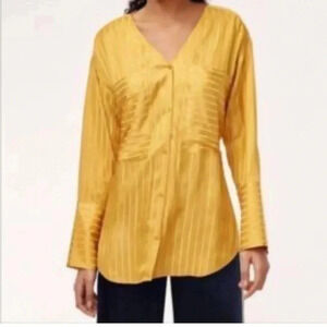 Aritzia Wilfred zelie  silk blouse